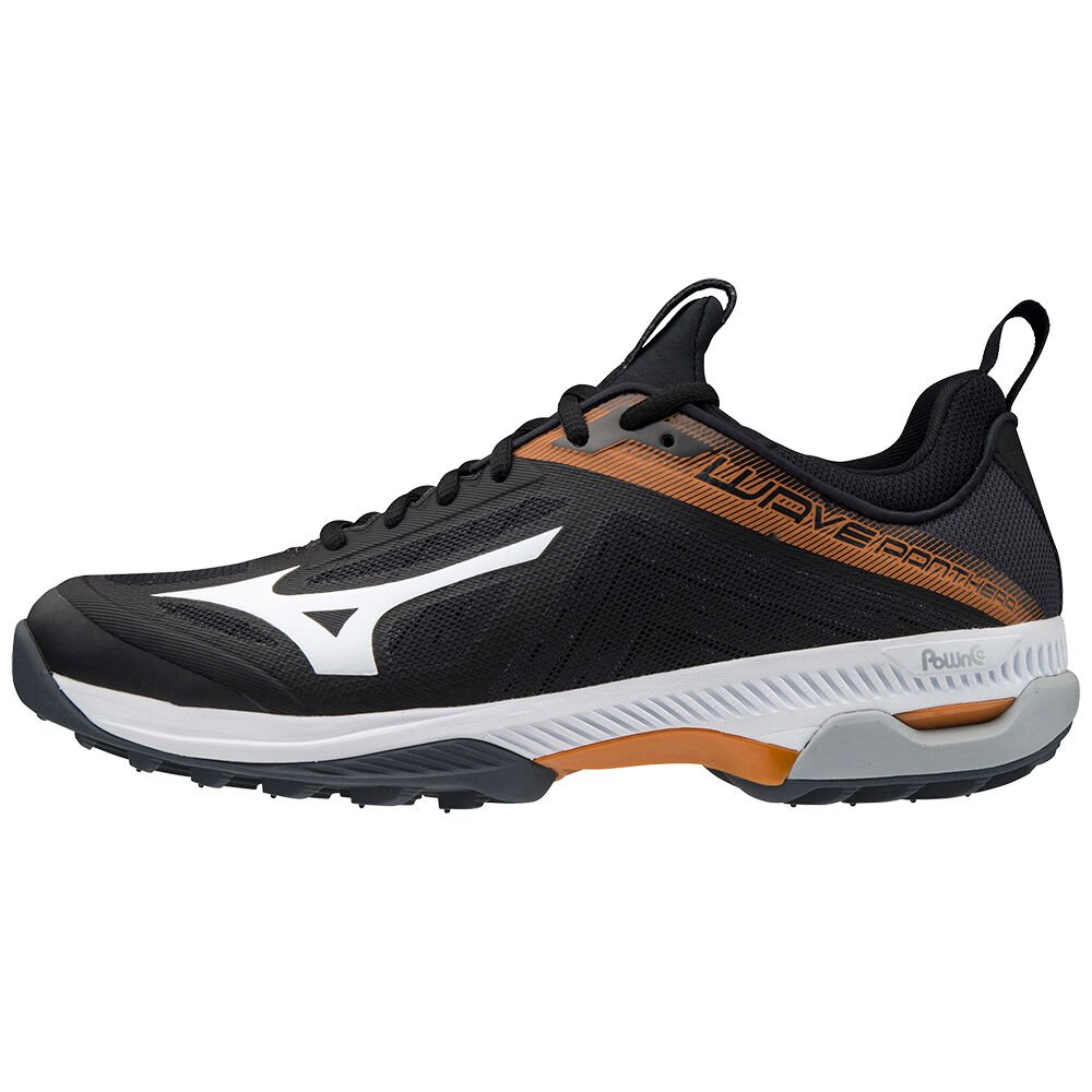 Mizuno Men's Wave Panthera Hockey Shoes Black/White (X1GA201050-GUM)